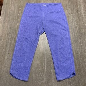 Old Navy Active purple heathered cropped leggings